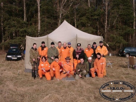 Die Suchmanschaft des VBGO e.V. beim Einsatz in Markendorf