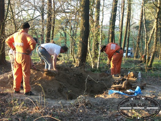 Die Suchmanschaft des VBGO e.V. beim Einsatz in Markendorf